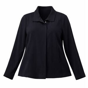 Habitat Black Knit Jacket Structured Travel Blazer Minimalist - Large